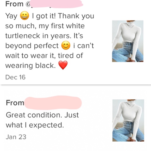 White Rib Knit Turtleneck Sweater Top Long Sleeve - Picture 7 of 8